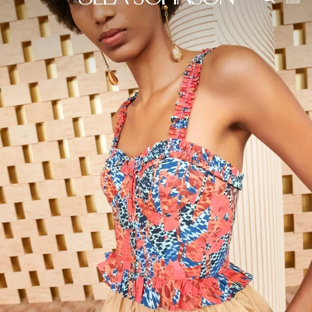 Ulla Johnson Alexandra Top in Flamingo US 12